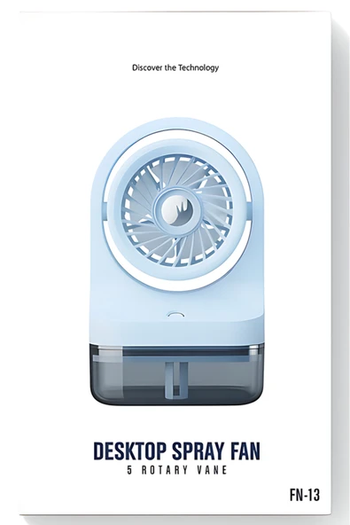 Su Buharlı Masaüstü Fan 5 Döner Kanatlı ürün görseli 1