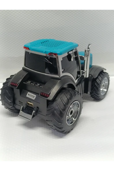TRAKTÖR ŞEKLİNDE BLUETOOTH HOPARLÖR ŞARJLI KABLOSUZ SPEAKER FM SD KART USB - Resim 6