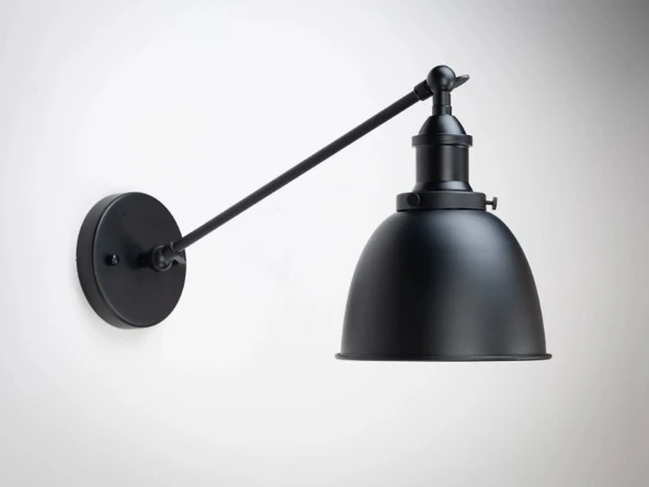 RİOLİGHT RETRO 3 RUSTİK,VİNTAGE SİYAH ÇİFT MAFSALLI HAREKETLİ BAŞLIK METAL APLİK NOT:1ADET FİYATIDIR - Resim 2