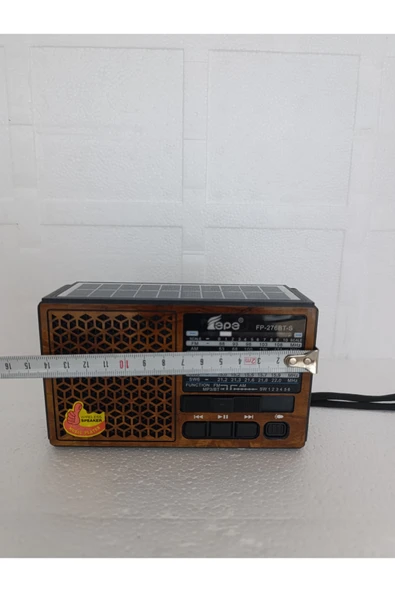 Solar Fm Radyo Bluetooth Hoparlör Mp3 Çalar Usb.Tf.Aux Çalar El Feneri - Resim 6