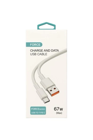 100 Cm Usb Type-C Şarj Ve Data Kablosu 67W(max) Destekler ürün görseli 1