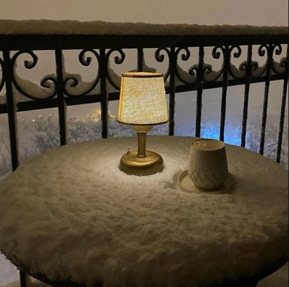 RİOLİGHT RETRO,RUSTİK,VİNTAGE LEDLİ PİLLİ RESTORANT,ODALAR,OTELLER,CAFE 1 İÇİN ABAJUR GECE LAMBASI - Resim 3