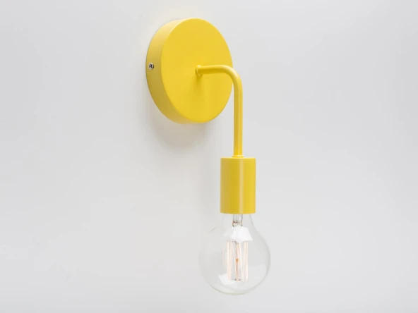 RİOLİGHT VİNTAGE,RUSTİK,RETRO,MODERN SARI 1XE27 DUYLU METAL DUVAR APLİK ürün görseli 1