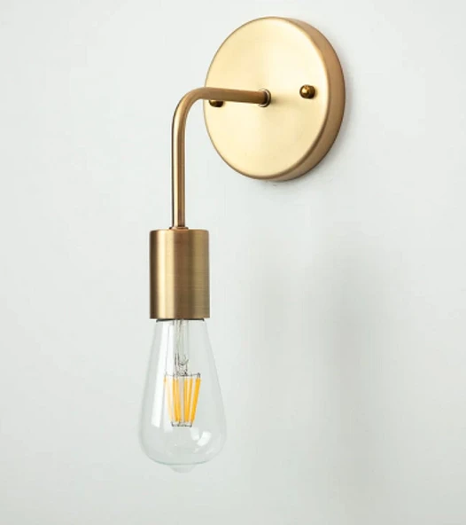 RİOLİGHT RETRO,RUSTİK16,VİNTAGE ESKİTME 1XE27 DUYLU METAL DUVAR APLİK - Resim 3