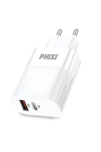 Ultimate Şarj Başlığı Çift Çıkışlı Type-c Pd Hızlı Şarj Adaptörü Quick Fast Upd4165 65w Pd ürün görseli 1