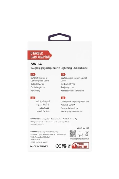 Lightning 5W 1A Şarj Aleti - Resim 2