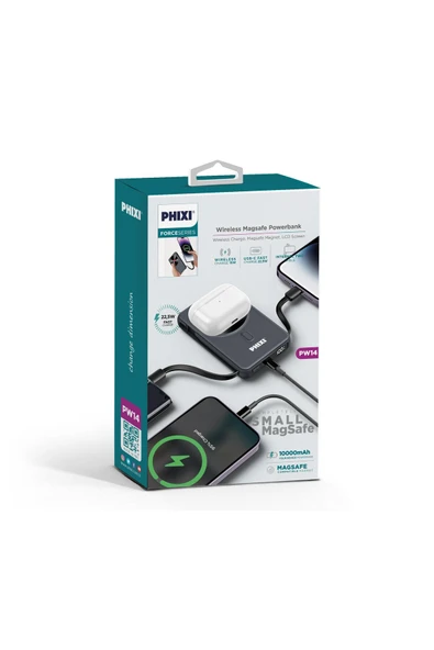 Force PW14 10000mAh 22.5W Kendinden Kablolu MagSafe Powerbank - Kablosuz Mini Şarj Cihazı - 1 - Resim 6
