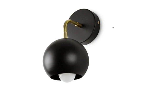 RİOLİGHT RETRO1,VİNTAGE1,RUSTİK1 SİYAH 1XE27 DUYLU SİYAH DUVAR APLİK GLOP ÇAPI:15CM ürün görseli 1