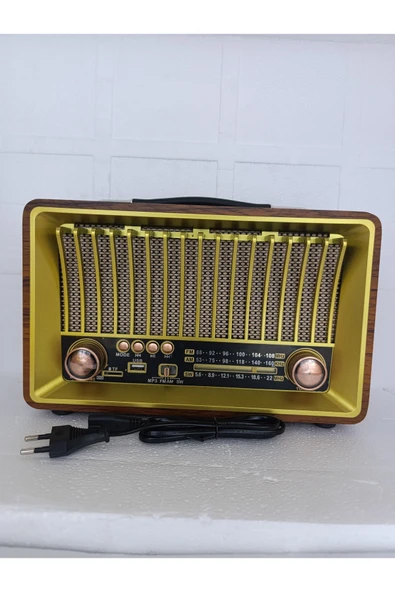 Klasik Radyo Bluetooth Hoparlör Fm Radyo Usb Tf Aux Ses Bombası Müzik Çalar Mp3 Çalar ürün görseli 1