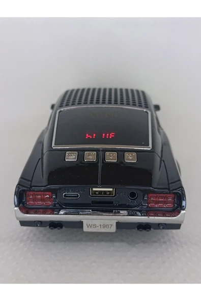 Oyuncak Klasik Araba Kablosuz Bluetooth Hoparlör Speaker Fm Radyo SD Kart USB Müzik Çalar - Resim 4