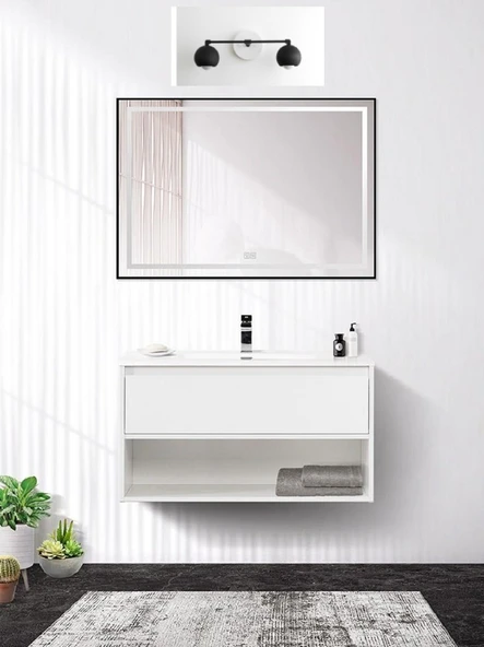 RİOLİGHT RETRO,RUSTİK, VİNTAGE,MODERN1 2XE27 DUYLU GLOP METAL AYNA ÜSTÜ DUVAR APLİK ürün görseli 1