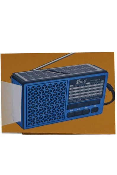 Solar Fm Radyo Bluetooth Hoparlör Mp3 Çalar Usb.Tf.Aux Çalar El Feneri ürün görseli 1