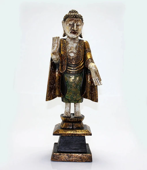 Ahşap Buda Figürü No:3 ürün görseli 1