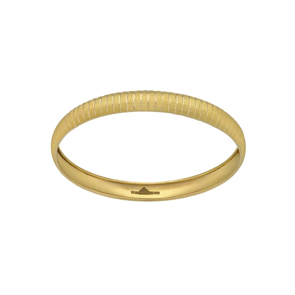 AgaKulche 14 Ayar 5 Gram Çizgili Şarnel Altın Bilezik - Resim 2