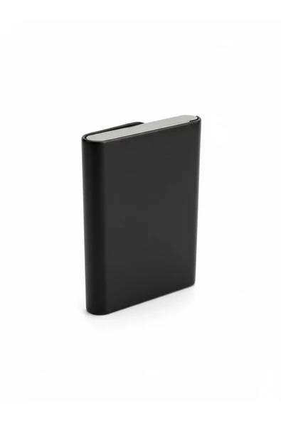 Siyah Kartvizitlik Kartlık Cüzdan Metal Kasa Mıknatıslı İçi Kaymaz Kullanışlı - Resim 7