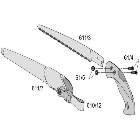 Felco 611 Budama Testeresi Kılıflı 33cm - 2