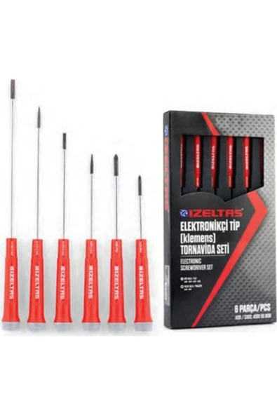 İzeltaş Elektrikçi Tip Klemens Tornavida Seti 6 Parça ürün görseli 1