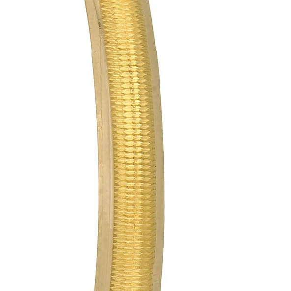 AgaKulche 14 Ayar 3 Gram Düz Şarnel Altın Bilezik - Resim 3