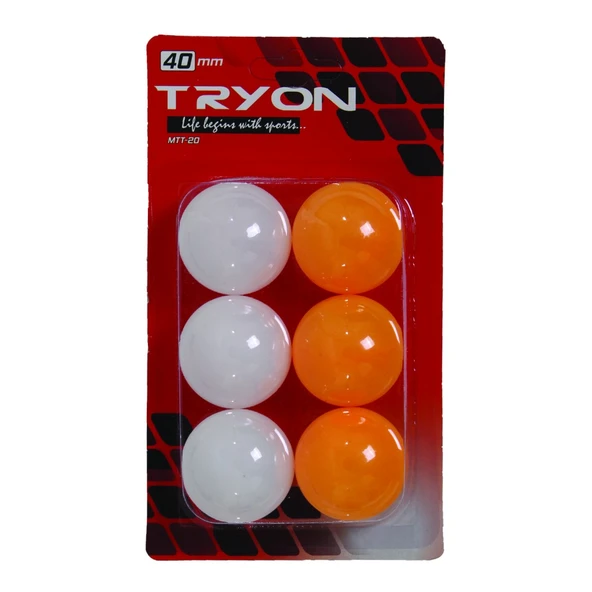 Tryon Mtt-20 Masa Tenisi Topu 6 Lı ürün görseli 1