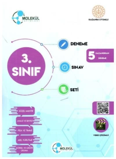 3. Sınıf 5 li Kazandıran Deneme Seti Molekül Yayınları ürün görseli 1