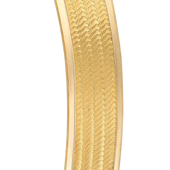 AgaKulche 14 Ayar 6 Gram Trabzon Hasır Şarnel Altın Bilezik - Resim 3