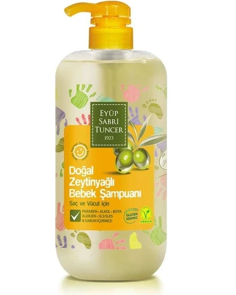 Eyüp Sabri Tuncer 600ml Şampuan Bebek Doğal Zeyin Yağlı ürün görseli 1