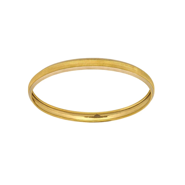 AgaKulche 14 Ayar 3 Gram Düz Şarnel Altın Bilezik - Resim 2