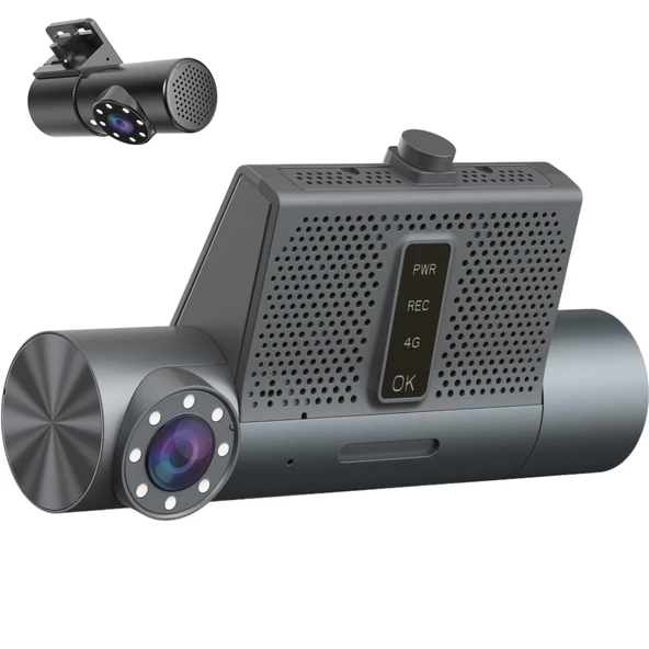 TECHSMART DAHİLİ 2 KAMERALI + HARİCİ 1 KAMERA + WIFI + H265 MOBİL ARAÇ KAMERA TCH-BK6MZH-3CH ürün görseli 1