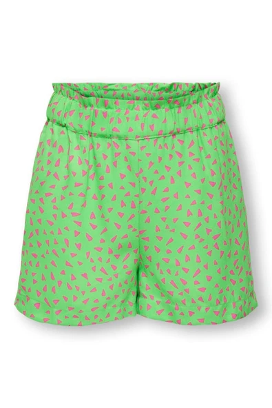 KOGLINO AOP PAPERBAG SHORTS PTM Kadın Yeşil Şort - 15296852 ürün görseli 1