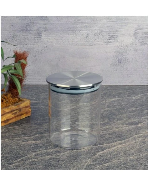 Tohana 88101 Metal Kapaklı Cam Kavanoz 600 ml ürün görseli 1