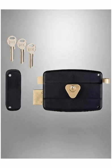 TİRAJLI KİLİT SİYAH 14 CM ürün görseli 1