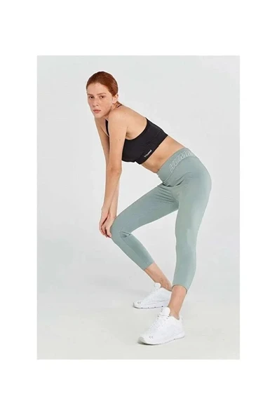 hmlT-TE APEX MID WAIST 7/8 TIGHTS Kadın Yeşil Tayt - 931680-2001 ürün görseli 1