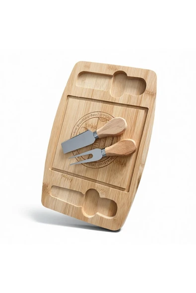 Bambu Kahvaltı ve Peynir Sunum Seti - Resim 3