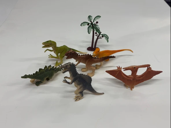 Plastik Oyuncak Dinozor Seti Dinozorlar 7 Parça Dinazor Hayvan Figürü - Resim 2