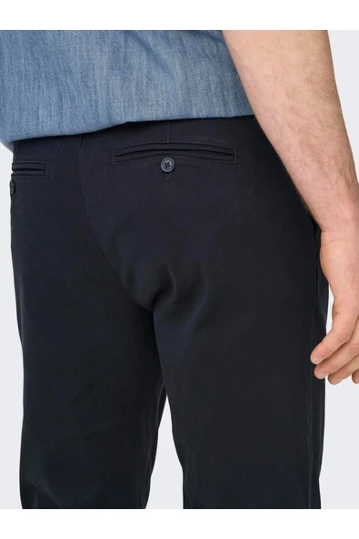 Only & Sons   Onscam Chino Pk 6775 Erkek Koyu Mavi Pantolon - 22016775 - Resim 8