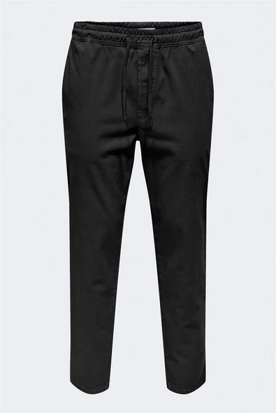 Only & Sons   ONSLINUS TAPER 0183 PANT NOOS Erkek Siyah Pantolon - 22029765 ürün görseli 1