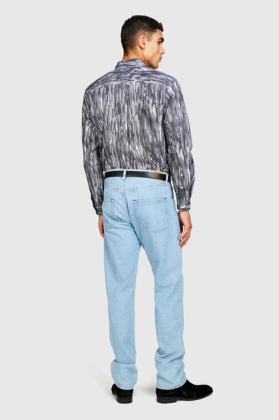 Sisley   %100 Koton Detroit Regular Fit Denim Pantolon Erkek Renkli Pantolon - 323A4V8JSE01K - Resim 7