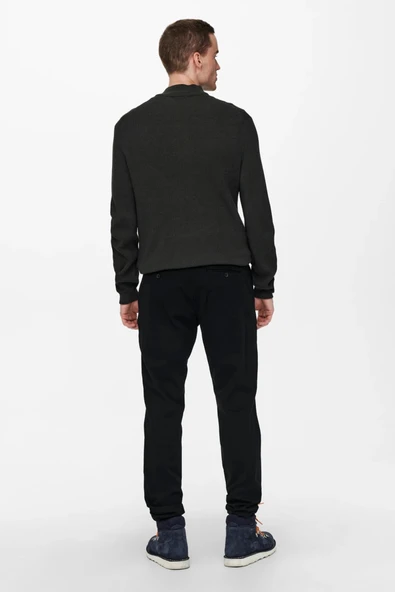 Only & Sons   Onscam Chino Pk 6775 Erkek Siyah Pantolon - 22016775 - Resim 2