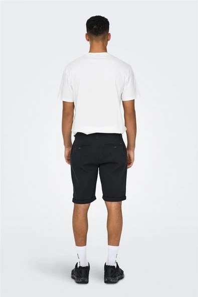 Only & Sons   ONSPETER LIFE REGULAR 0013 SHORTS NOOS Erkek Dark Navy Şort - 22027905 - Resim 4