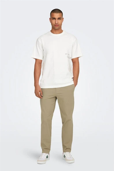 Only & Sons   ONSLINUS TAPER 0183 PANT NOOS Erkek Kahverengi Pantolon - 22029765 - Resim 6
