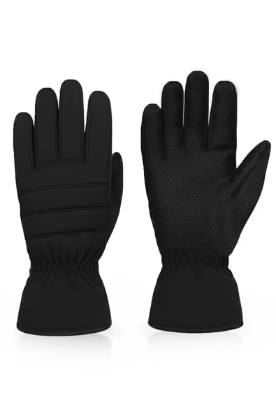 DeepSEA Su Geçirmez Termal Kürklü Kışlık Kar – Kayak – Motosiklet – Bisiklet Outdoor Eldiven (Unisex) 2617778 - Resim 3