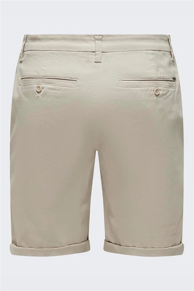 Only & Sons   ONSPETER LIFE REGULAR 0013 SHORTS NOOS Erkek Bej Şort - 22027905 - Resim 2