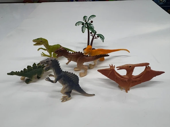 Plastik Oyuncak Dinozor Seti Dinozorlar 7 Parça Dinazor Hayvan Figürü ürün görseli 1