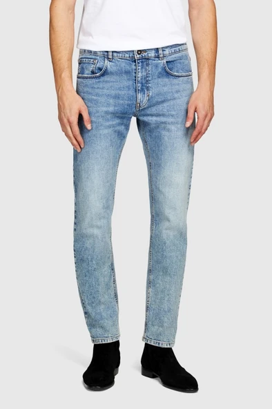 Sisley   Phoenix Regular Fit Kivrik Paça Denim Pantolon Erkek Renkli Pantolon - 323A4I4ISE01O - Resim 8
