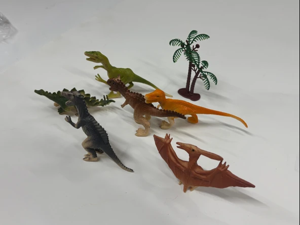 Plastik Oyuncak Dinozor Seti Dinozorlar 7 Parça Dinazor Hayvan Figürü - Resim 3