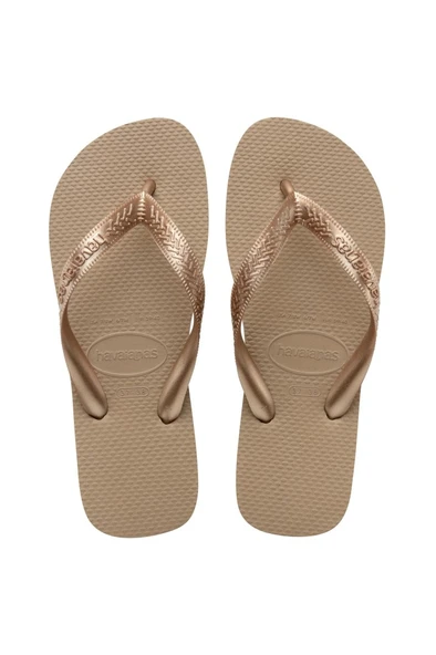Havaianas   HAV. TOP TIRAS Kadın PEMBE ALTIN Terlik - 4137428 - Resim 4