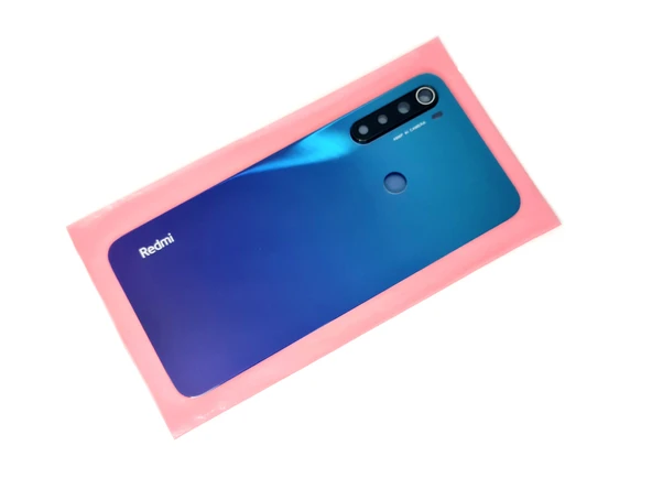Xiaomi REDMİ NOTE 8 Arka Pil Batarya Kapağı Kapak ( Full Kamera Lensli ) MAVİ - Resim 2