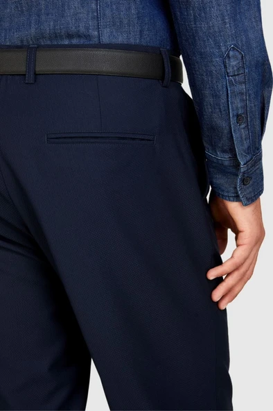 Sisley   Poliviskoz Slim Fit Pantolon Erkek Renkli Pantolon - 323A47G6SF034 - Resim 9