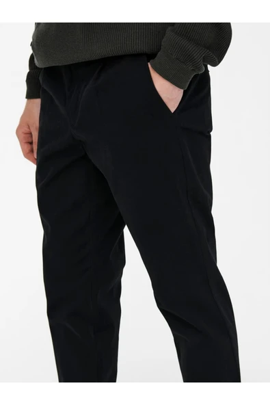 Only & Sons   Onscam Chino Pk 6775 Erkek Siyah Pantolon - 22016775 - Resim 7