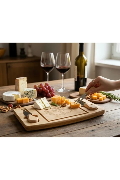 Bambu Kahvaltı ve Peynir Sunum Seti - Resim 2
